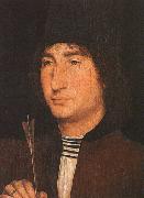Hans Memling Portrait of a Man with an Arrow oil on canvas